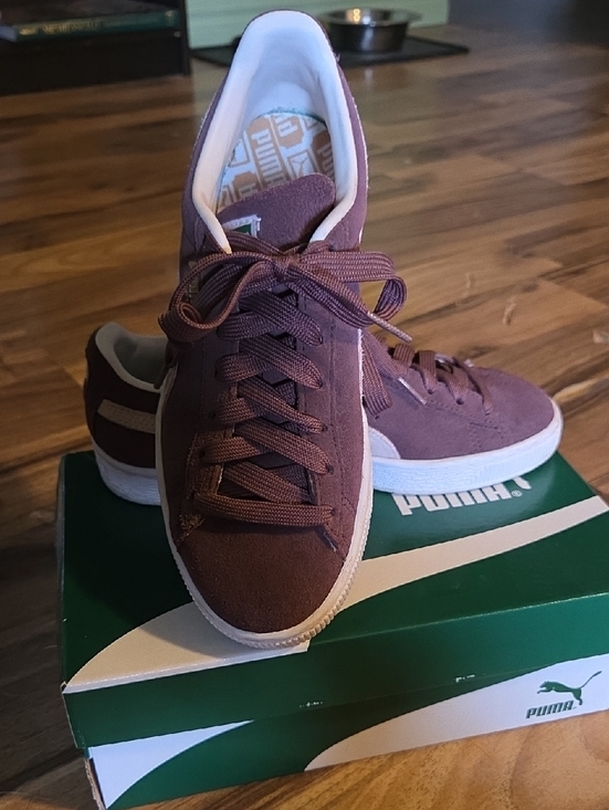Puma Shoes - Puma Suede Sneakers in Mauve and White